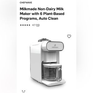 Barely used Chefwave Milkmade (Non-Diary Milk Maker) - self-cleaning!